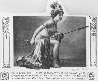 Mata Hari w tańcu wojennym, początek XX wieku autorstwa A. Bert