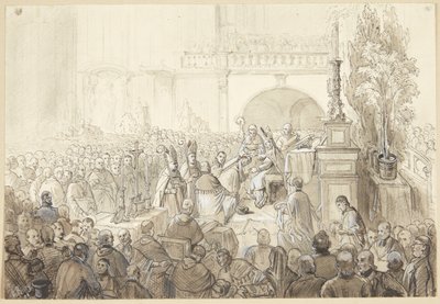 Ceremonia kościelna autorstwa A. Burg