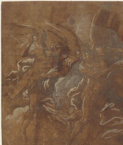 Dwóch skrzydlatych mężczyzn autorstwa A. Carracci (attributed to)