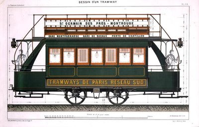 Projekt dla tramwaju autorstwa A. Cheneveau
