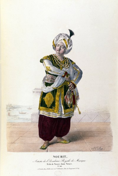 Adolphe Nourit w operze Tarare Antonia Salieriego (1750 - 1825). autorstwa A. Colin