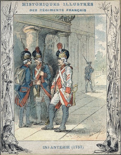 francuska piechota autorstwa A. Demarle