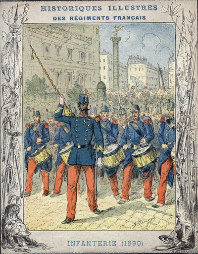 francuska piechota autorstwa A. Demarle
