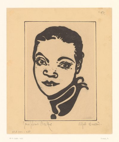 Portret Josephine Baker autorstwa A. Ducand
