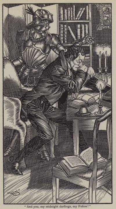 Ilustracja do The Essays of Elia autorstwa Charlesa Lamba (lito) autorstwa A. Garth Jones