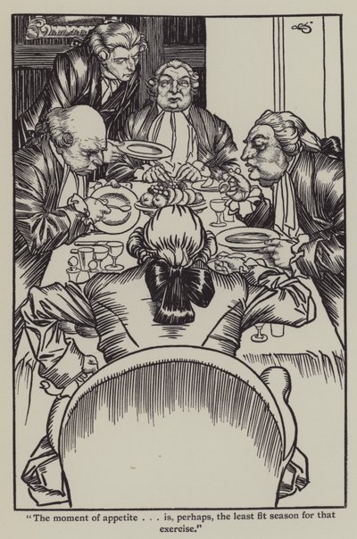Ilustracja do The Essays of Elia autorstwa Charlesa Lamba (lito) autorstwa A. Garth Jones