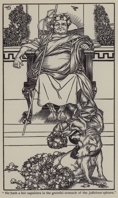 Ilustracja do The Essays of Elia autorstwa Charlesa Lamba (lito) autorstwa A. Garth Jones