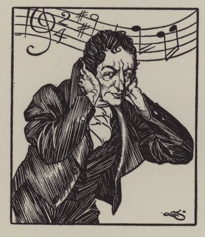 Ilustracja do The Essays of Elia autorstwa Charlesa Lamba (lito) autorstwa A. Garth Jones