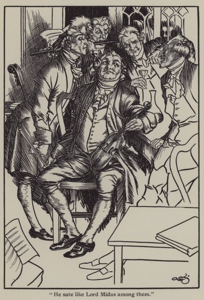 Ilustracja do The Essays of Elia autorstwa Charlesa Lamba (lito) autorstwa A. Garth Jones