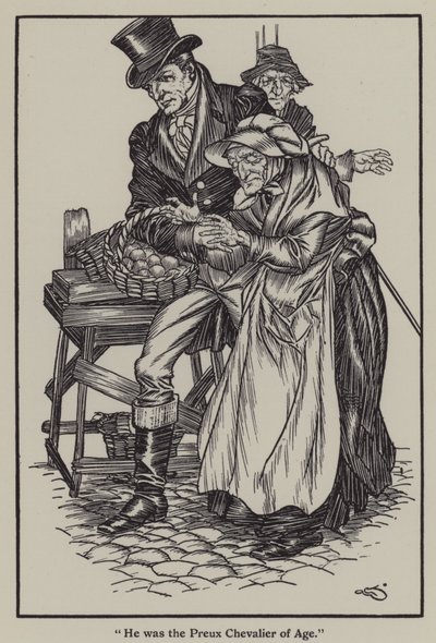 Ilustracja do The Essays of Elia autorstwa Charlesa Lamba (lito) autorstwa A. Garth Jones