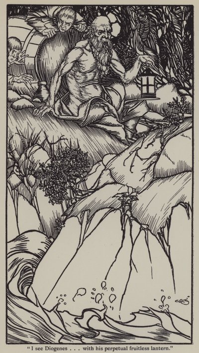 Ilustracja do The Essays of Elia autorstwa Charlesa Lamba (lito) autorstwa A. Garth Jones