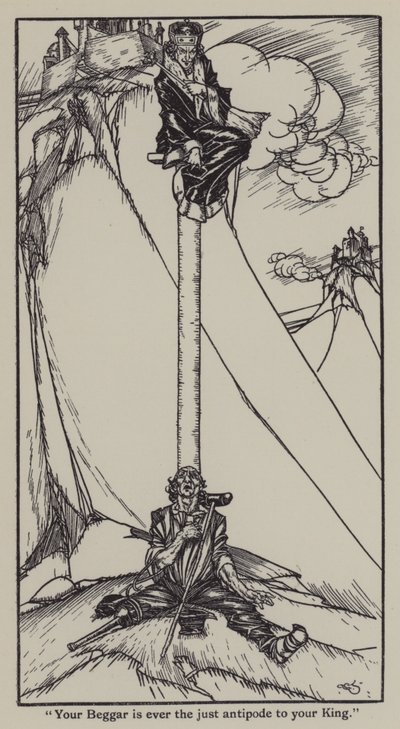 Ilustracja do The Essays of Elia autorstwa Charlesa Lamba (lito) autorstwa A. Garth Jones
