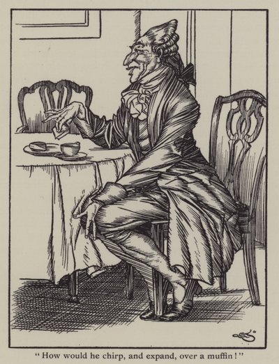 Ilustracja do The Essays of Elia autorstwa Charlesa Lamba (lito) autorstwa A. Garth Jones