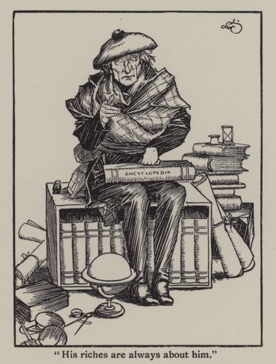 Ilustracja do The Essays of Elia autorstwa Charlesa Lamba (lito) autorstwa A. Garth Jones