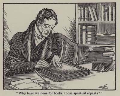 Ilustracja do The Essays of Elia autorstwa Charlesa Lamba (lito) autorstwa A. Garth Jones