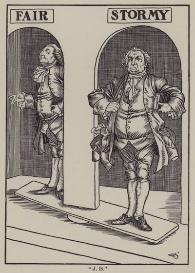Ilustracja do The Essays of Elia autorstwa Charlesa Lamba (lito) autorstwa A. Garth Jones