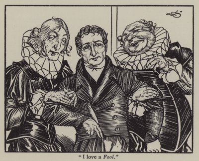 Ilustracja do The Essays of Elia autorstwa Charlesa Lamba (lito) autorstwa A. Garth Jones