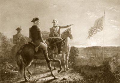 Świt pokoju, Poranek kapitulacji Yorktown, wyd. 1881 autorstwa A. Gilchrist Campbell
