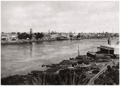Współczesny Bagdad, miasto kalifów, Irak 1925 autorstwa A. Kerim