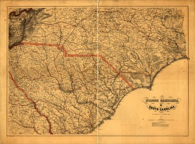 633 600. LC Civil War Maps (wyd. 2), 305a.4 Mapa ogólna. Uprawnienia użyte do stworzenia mapy są wymienione poniżej tytułu. Nazwy stanów, granice i linie kolejowe są nadrukowane na czerwono. Opis zaczerpnięty z opublikowanej bibliografii. Dostępne również  autorstwa A. Lindenkohl