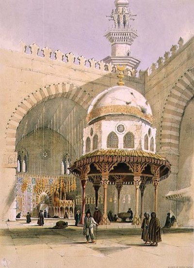 Meczet Sułtana Hassana, Kair, wyd. 1846 (lito) autorstwa A. Margaretta Burr
