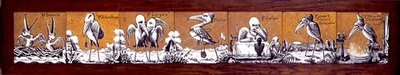 Panel kafelkowy, ok. 1876 (technika mieszana) autorstwa A. Masson