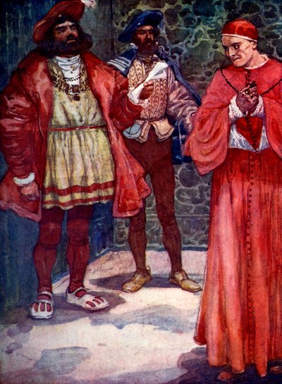 Henry odesłał Wolseya z sądu, ok. 1529, 1905. autorstwa A. S. Forrest