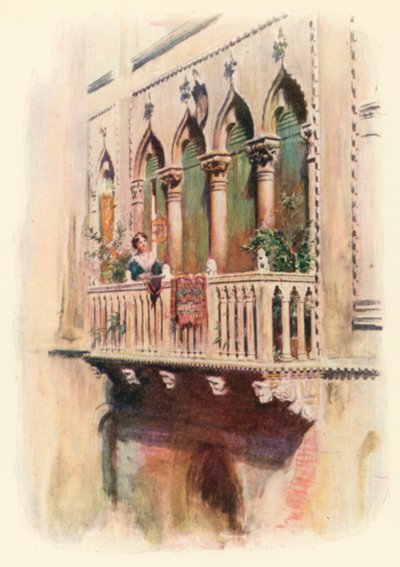 Balkon Palazzo Bragadin autorstwa A. Trevor Haddon