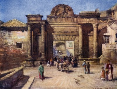 Cordova, Wejście do miasta (kolor lito) autorstwa A. Trevor Haddon