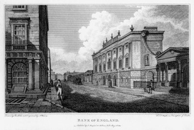 Bank Anglii, City of London, 1805. autorstwa A Warren