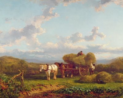 Wózek z sianem autorstwa A. de Bylandt