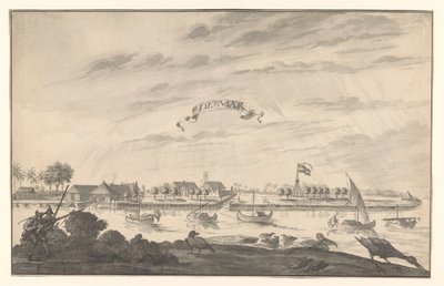 Widok Demak Mak (tytuł na obiekcie) autorstwa A. de Nelly (possibly)