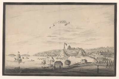 Widok Jepara Japara (tytuł na obiekcie) autorstwa A. de Nelly (possibly)