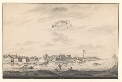 Widok Tegal Taggal (tytuł na obiekcie) autorstwa A. de Nelly (possibly)