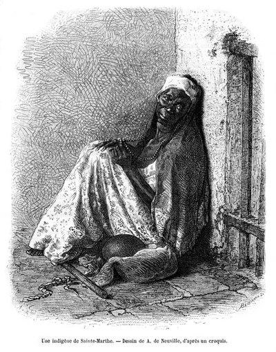 Kobieta z Santa Marta, Kolumbia, XIX w. autorstwa A. de Neuville