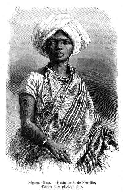 Murzynka Mina, Brazylia, XIX w. autorstwa A. de Neuville