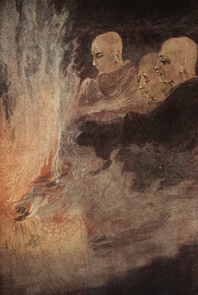 Ostateczne wydanie, ilustracja z „Mity o hinduistach i buddystach” autorstwa siostry Nivedity i Anandy Coomaraswamy autorstwa Abanindranath Tagore