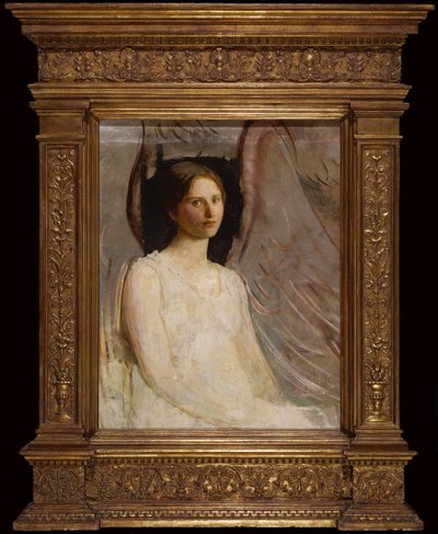 Studium dla siedzącego anioła autorstwa Abbott Handerson Thayer