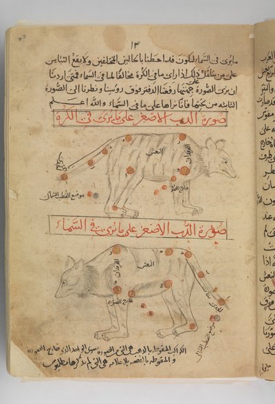 Kitab suwar al-kawakib al-thabita Księga obrazów gwiazd stałych, Iran, koniec XV wieku. autorstwa Abd al Rahman al Sufi