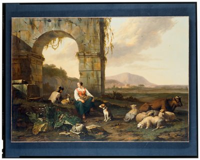 Krajobraz Itanllia Z Pasterzami autorstwa Abraham Jansz Begeyn