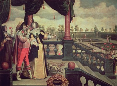 Pięć zmysłów - Zapach (olej na płótnie) autorstwa Abraham (after) Bosse