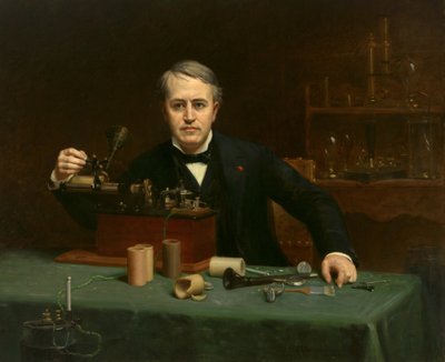 Thomas Alva Edison (1847-1931) autorstwa Abraham Archibald Anderson