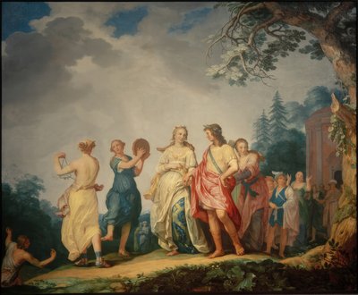 Amarylis i Mirtillo autorstwa Abraham Bloemaert