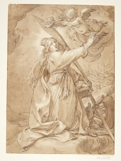 Catharina jako męczennica autorstwa Abraham Bloemaert
