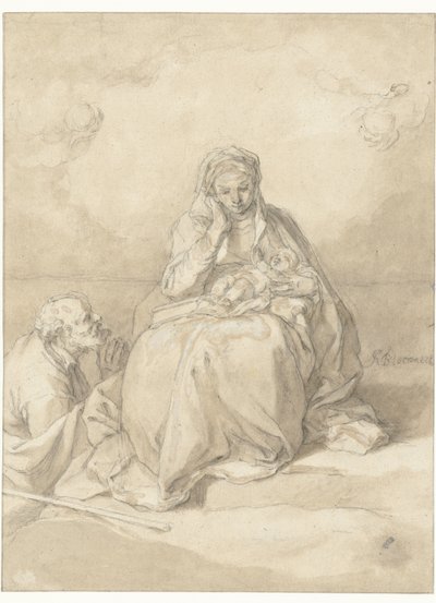 Święta Rodzina autorstwa Abraham Bloemaert
