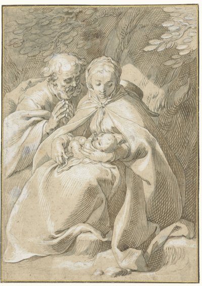 Święta Rodzina autorstwa Abraham Bloemaert