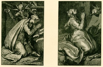 Święci pokutnicy autorstwa Abraham Bloemaert