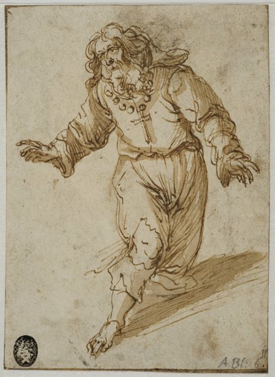 Klęczący mężczyzna autorstwa Abraham Bloemaert