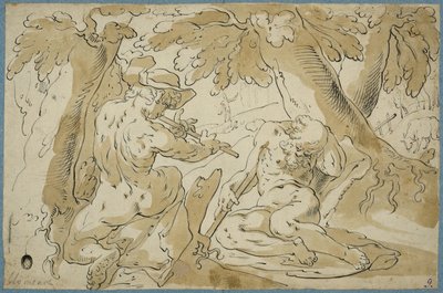 Merkury i Argos autorstwa Abraham Bloemaert