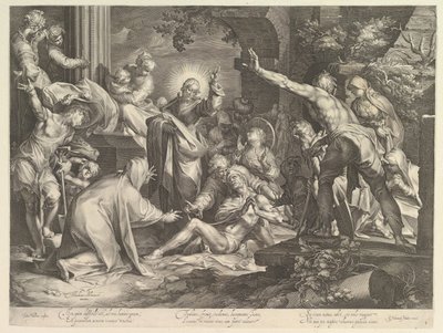 Wskrzeszenie Łazarza, ca. 1600. autorstwa Abraham Bloemaert